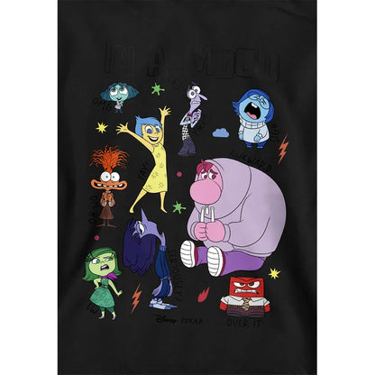 Black - Side - Inside Out 2 Childrens-Kids In A Mood Hoodie