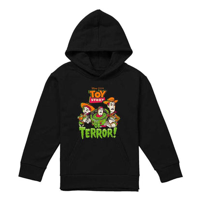 Black - Front - Toy Story Childrens-Kids Group Terror Hoodie