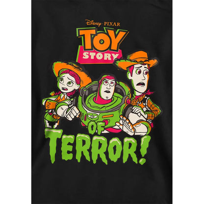 Black - Side - Toy Story Childrens-Kids Group Terror Hoodie