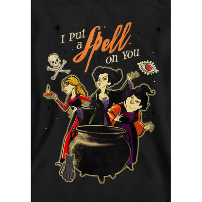 Black - Side - Hocus Pocus Childrens-Kids Witches Spell Hoodie