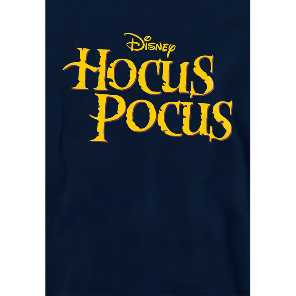 Navy - Side - Hocus Pocus Childrens-Kids Logo Hoodie