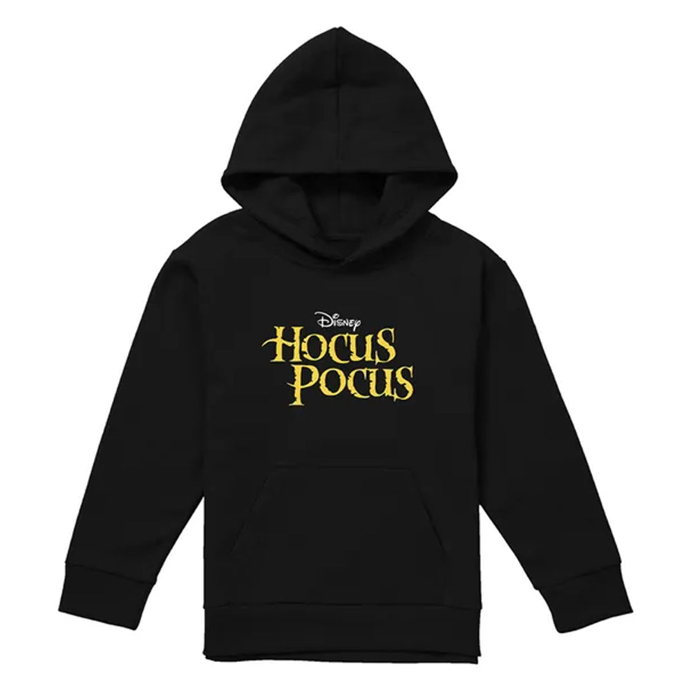 Black - Front - Hocus Pocus Childrens-Kids Logo Hoodie