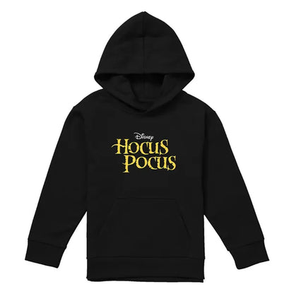 Black - Front - Hocus Pocus Childrens-Kids Logo Hoodie