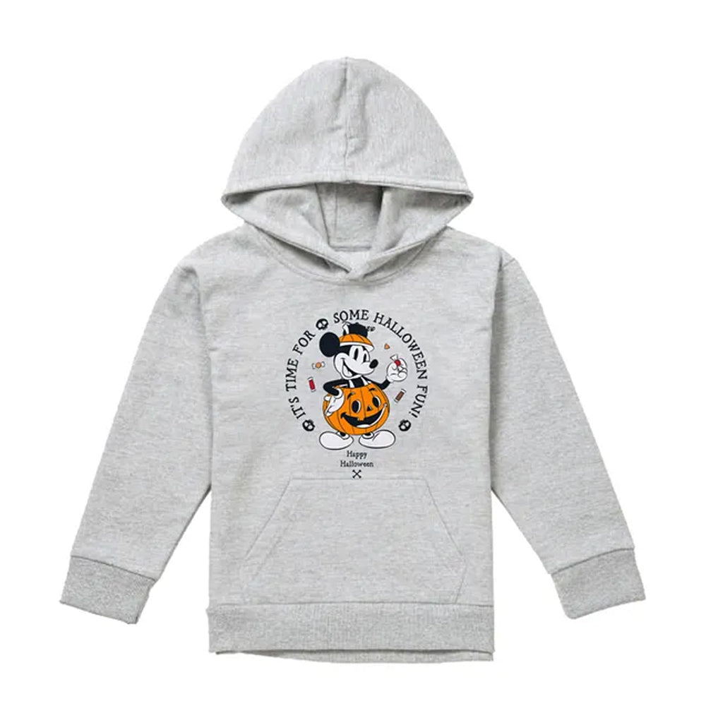 Athletic Heather - Front - Disney Childrens-Kids Pumpking Costume Mickey Mouse Heather Hoodie