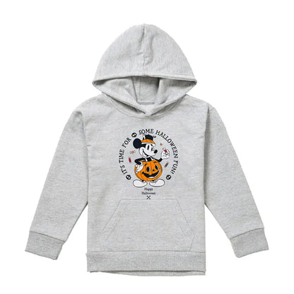 Athletic Heather - Front - Disney Childrens-Kids Pumpking Costume Mickey Mouse Heather Hoodie