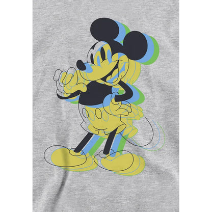 Athletic Heather - Side - Disney Childrens-Kids Trippy Mickey Mouse Heather Hoodie