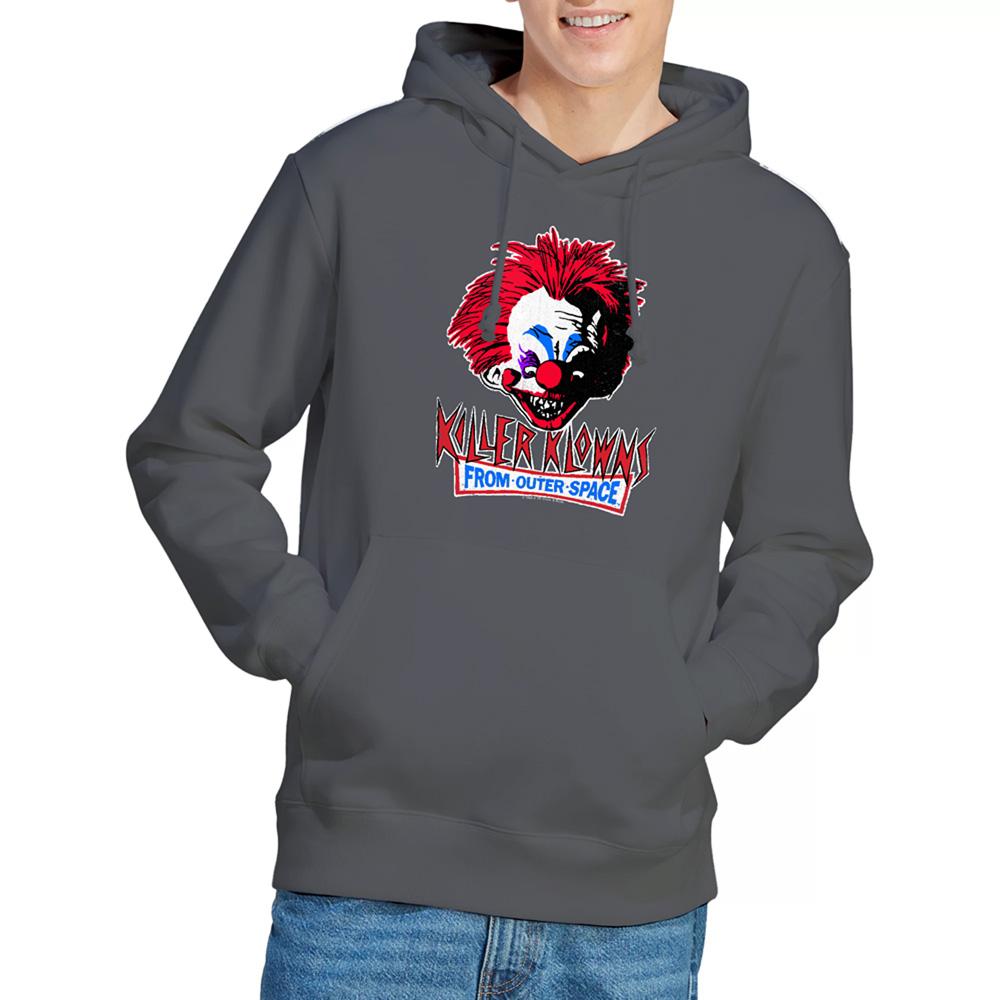 Charcoal - Lifestyle - Killer Klowns From Outer Space Unisex Adult Rough Clown Heather Hoodie