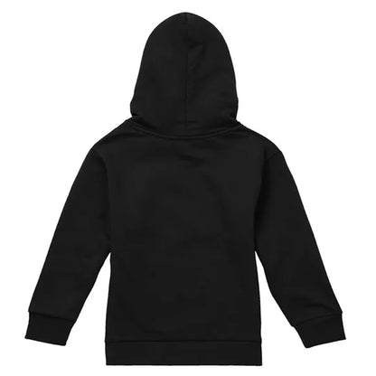 Black - Back - Mickey Mouse Childrens-Kids Santa Face Hoodie