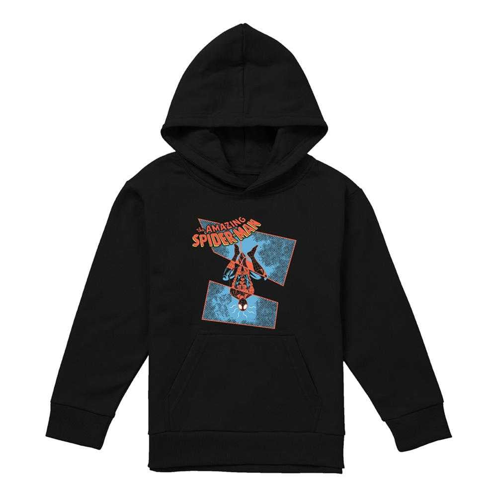 Black - Front - Spider-Man Childrens-Kids Spidey Senses Tingling Hoodie