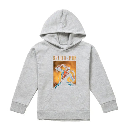 Athletic Heather - Front - Spider-Man Childrens-Kids Creeping Venom Heather Hoodie