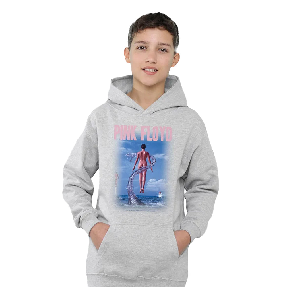 Athletic Heather - Lifestyle - Pink Floyd Childrens-Kids Deep Blue Pull Over Hoodie
