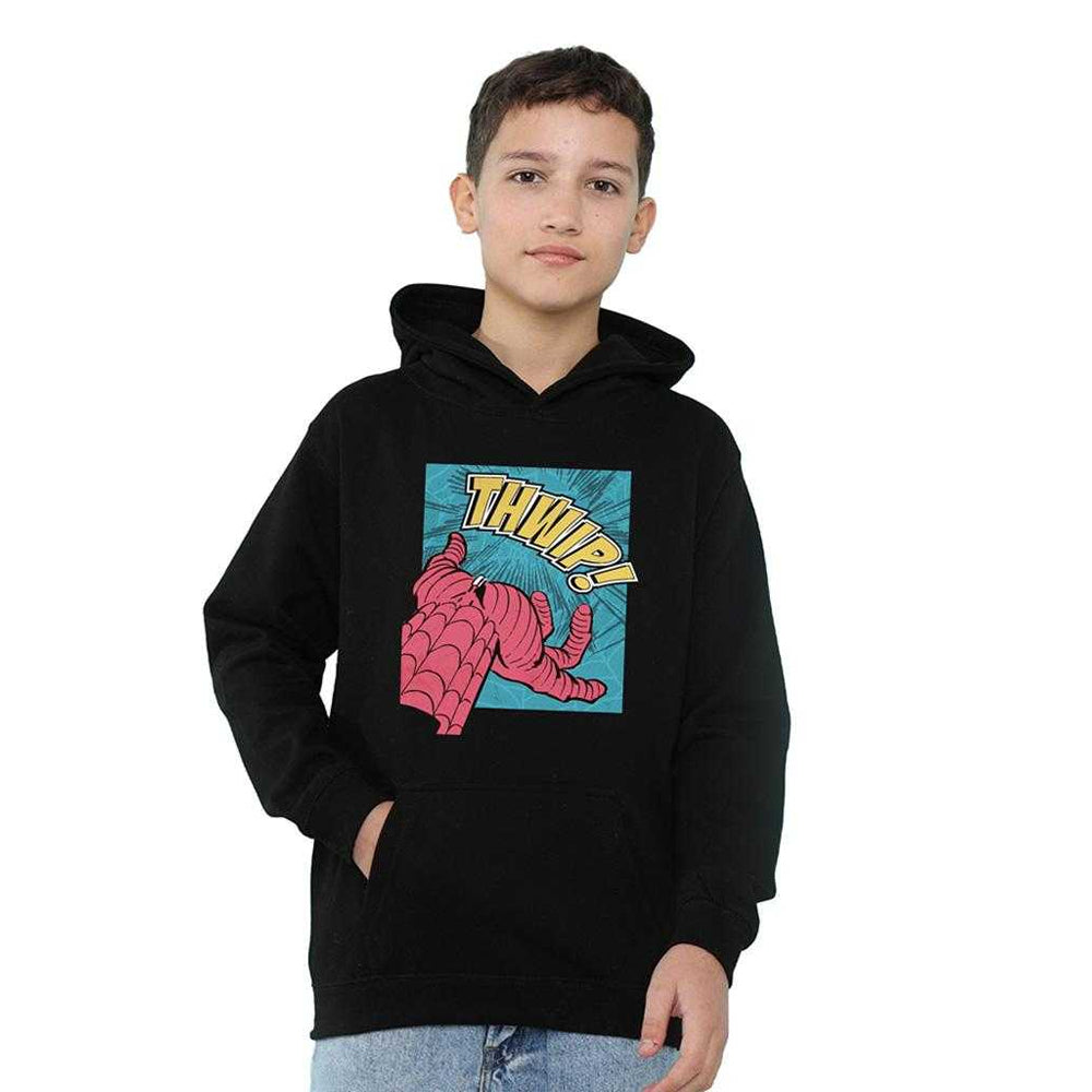 Black - Lifestyle - Spider-Man Childrens-Kids Thwip Panel Hoodie