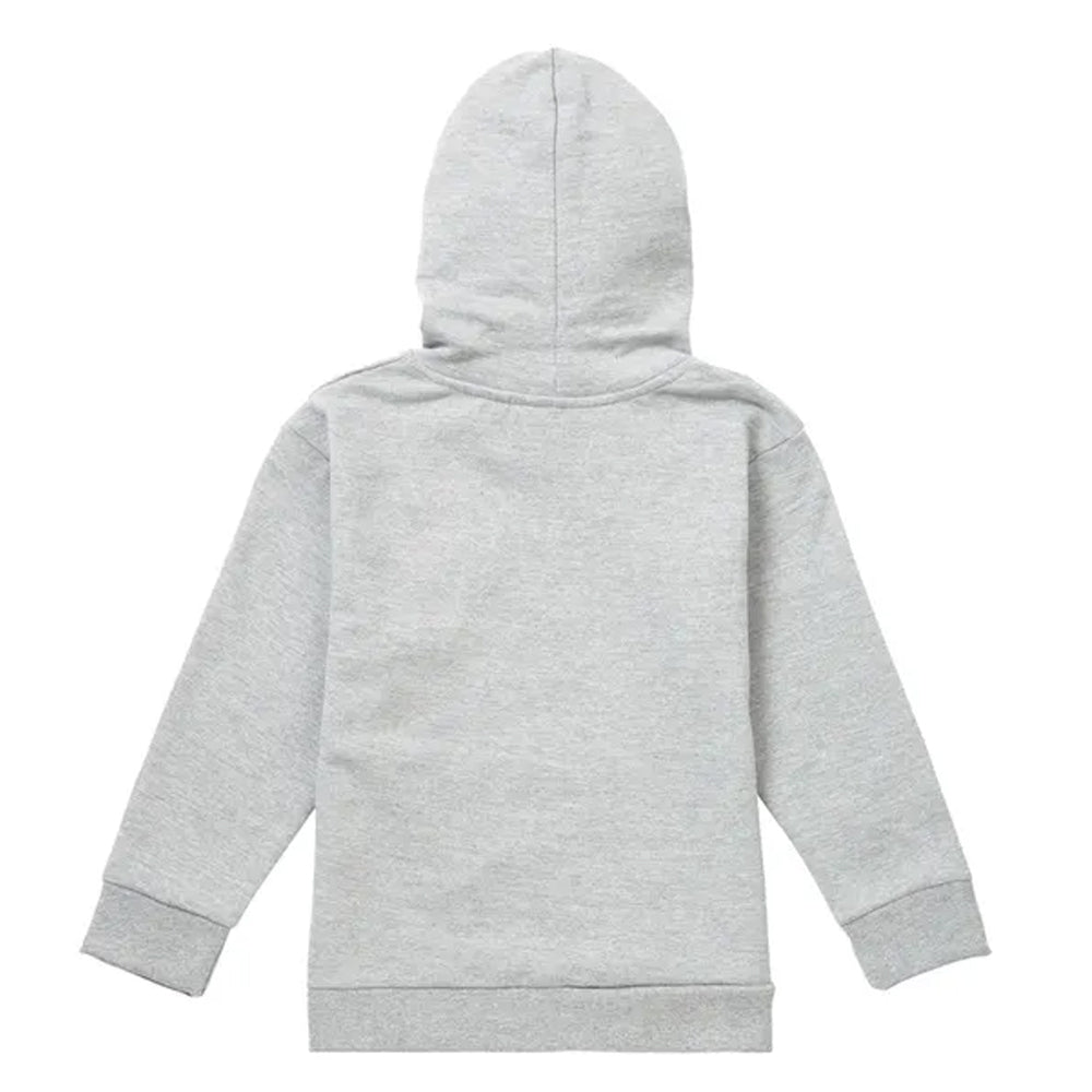 Athletic Heather - Back - Captain America Childrens-Kids Holiday Outfit Heather Pull Over Hoodie