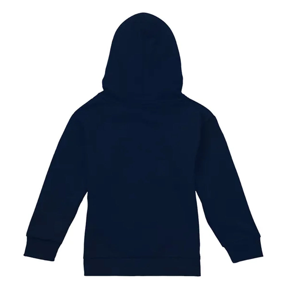 Navy - Back - Captain America Childrens-Kids 10th Birthday Pull Over Hoodie