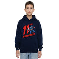 Navy - Lifestyle - Captain America Childrens-Kids Pull Over 11th Birthday Hoodie