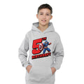 Athletic Heather - Lifestyle - Captain America Childrens-Kids 5th Birthday Heather Pull Over Hoodie
