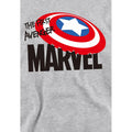 Athletic Heather - Side - Captain America Childrens-Kids The First Avenger Heather Pull Over Hoodie