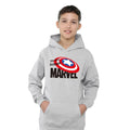 Athletic Heather - Lifestyle - Captain America Childrens-Kids The First Avenger Heather Pull Over Hoodie