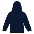 Navy - Back - Captain America Childrens-Kids Torn Pull Over Hoodie
