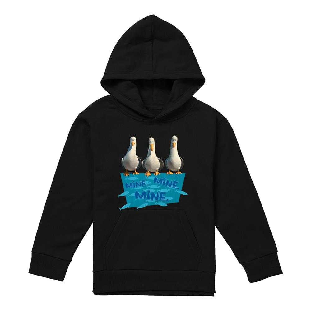 Black - Front - Finding Nemo Childrens-Kids Mine Mine Mine Hoodie