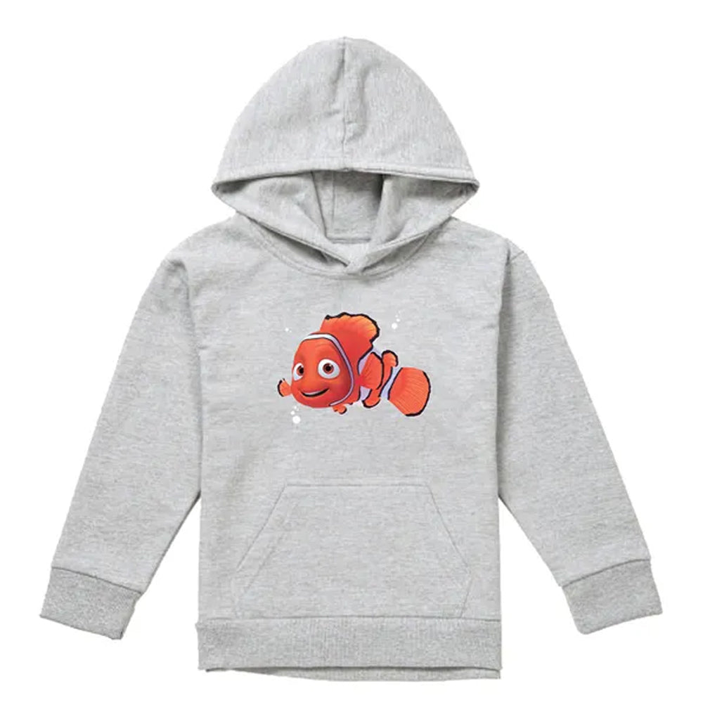 Athletic Heather - Front - Finding Nemo Childrens-Kids Nemo Ocean Hoodie