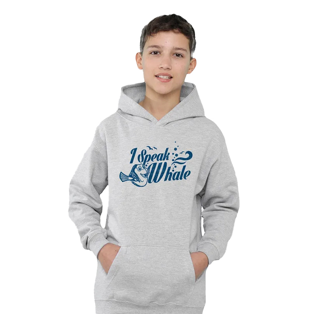 Athletic Heather - Lifestyle - Finding Nemo Childrens-Kids I Speak Whale Dory Hoodie