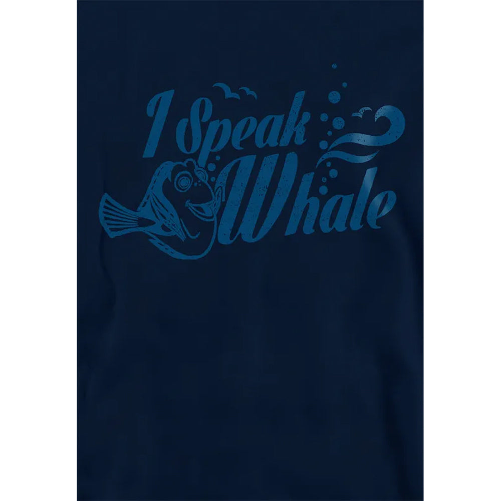 Navy - Side - Finding Nemo Childrens-Kids I Speak Whale Dory Hoodie