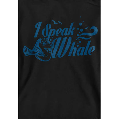 Black - Side - Finding Nemo Childrens-Kids I Speak Whale Dory Hoodie