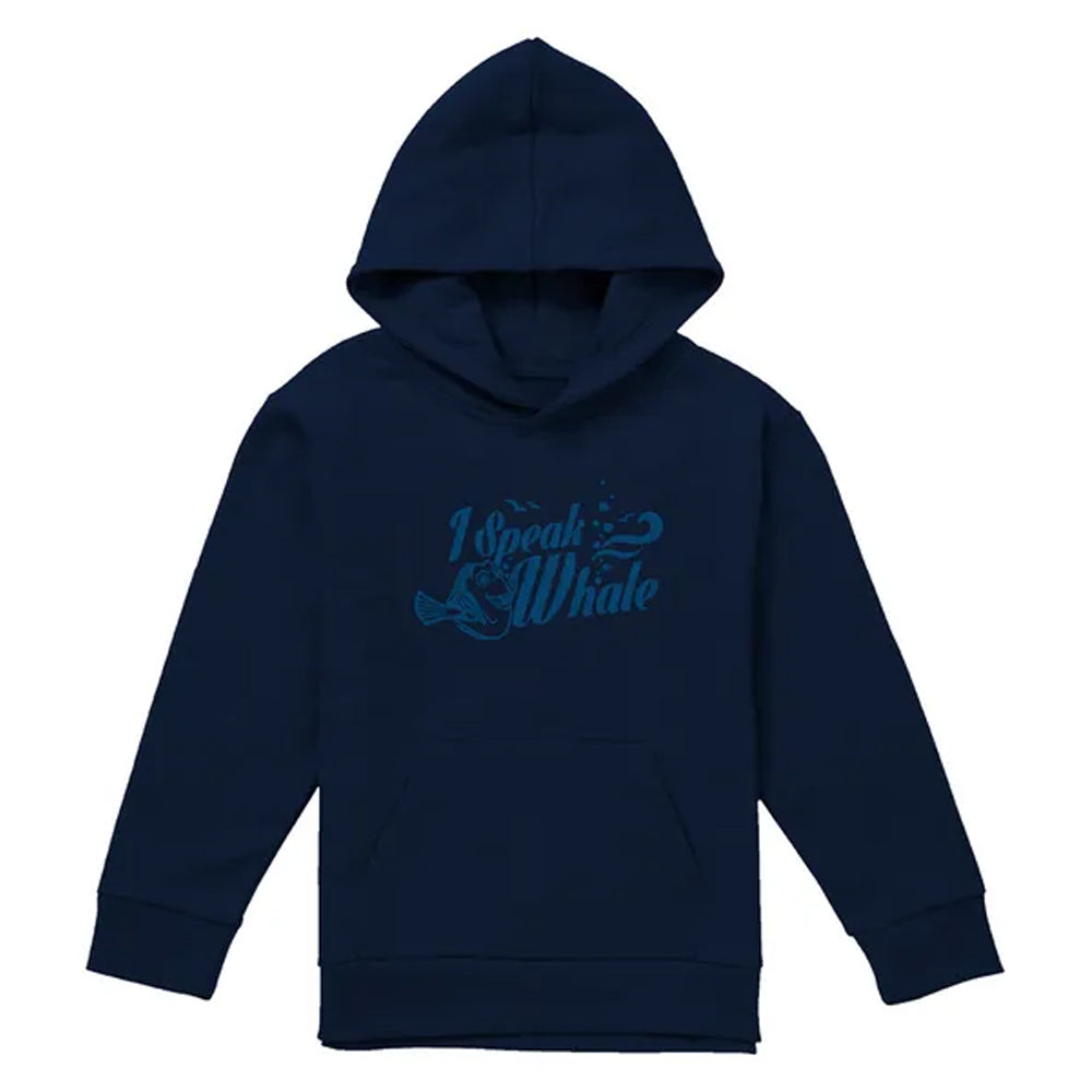 Navy - Front - Finding Nemo Childrens-Kids I Speak Whale Dory Hoodie