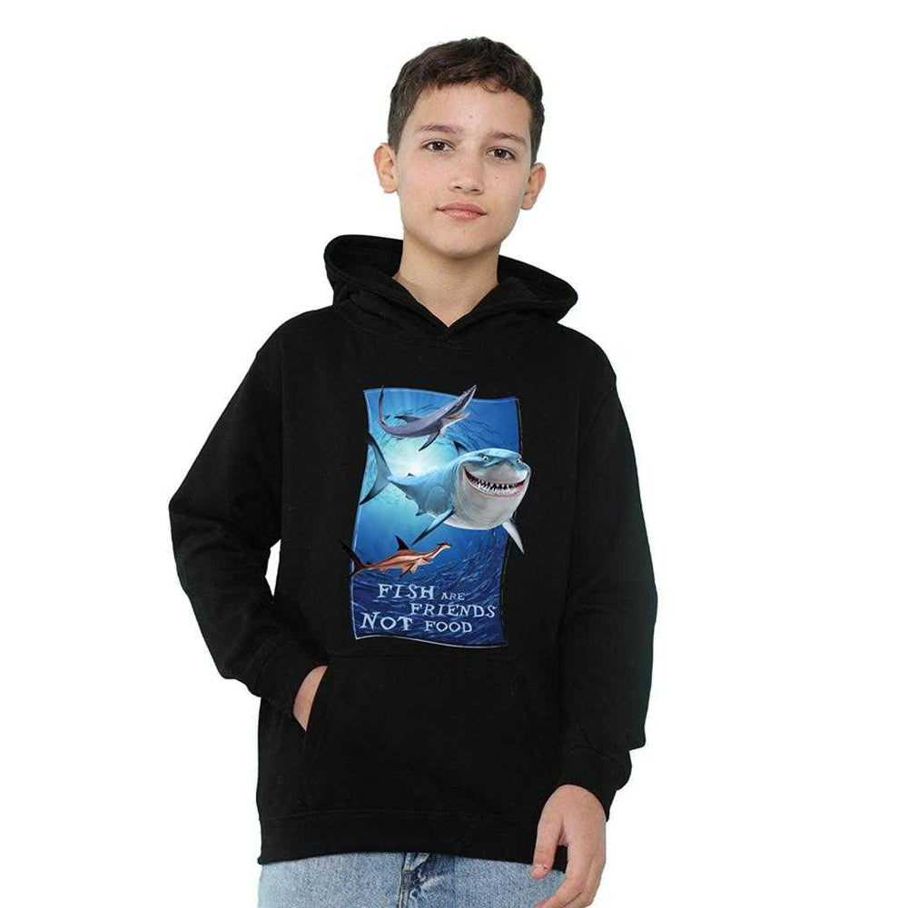 Black - Lifestyle - Finding Nemo Childrens-Kids Fish Are Friends Hoodie