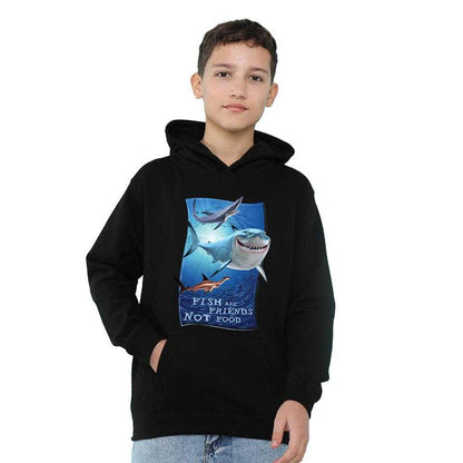 Black - Lifestyle - Finding Nemo Childrens-Kids Fish Are Friends Hoodie