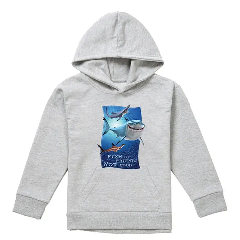 Athletic Heather - Front - Finding Nemo Childrens-Kids Fish Are Friends Hoodie