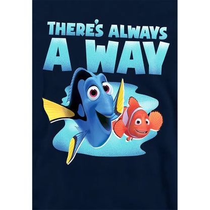 Navy - Side - Finding Nemo Childrens-Kids There´s Always A Way Dory Nemo Hoodie