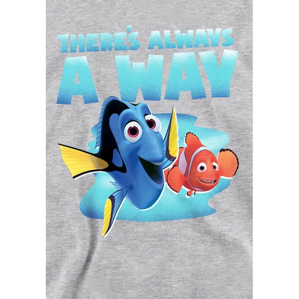 Athletic Heather - Side - Finding Nemo Childrens-Kids There´s Always A Way Dory Nemo Hoodie