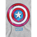 Athletic Heather - Side - Captain America Childrens-Kids Drip Shield Pull Over Hoodie