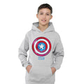 Athletic Heather - Lifestyle - Captain America Childrens-Kids Drip Shield Pull Over Hoodie