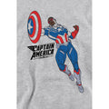 Athletic Heather - Side - Captain America Childrens-Kids Sam Wilson Doodle Heather Pull Over Hoodie