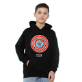 Black - Lifestyle - Captain America Childrens-Kids Shield Chalk Board Pull Over Hoodie