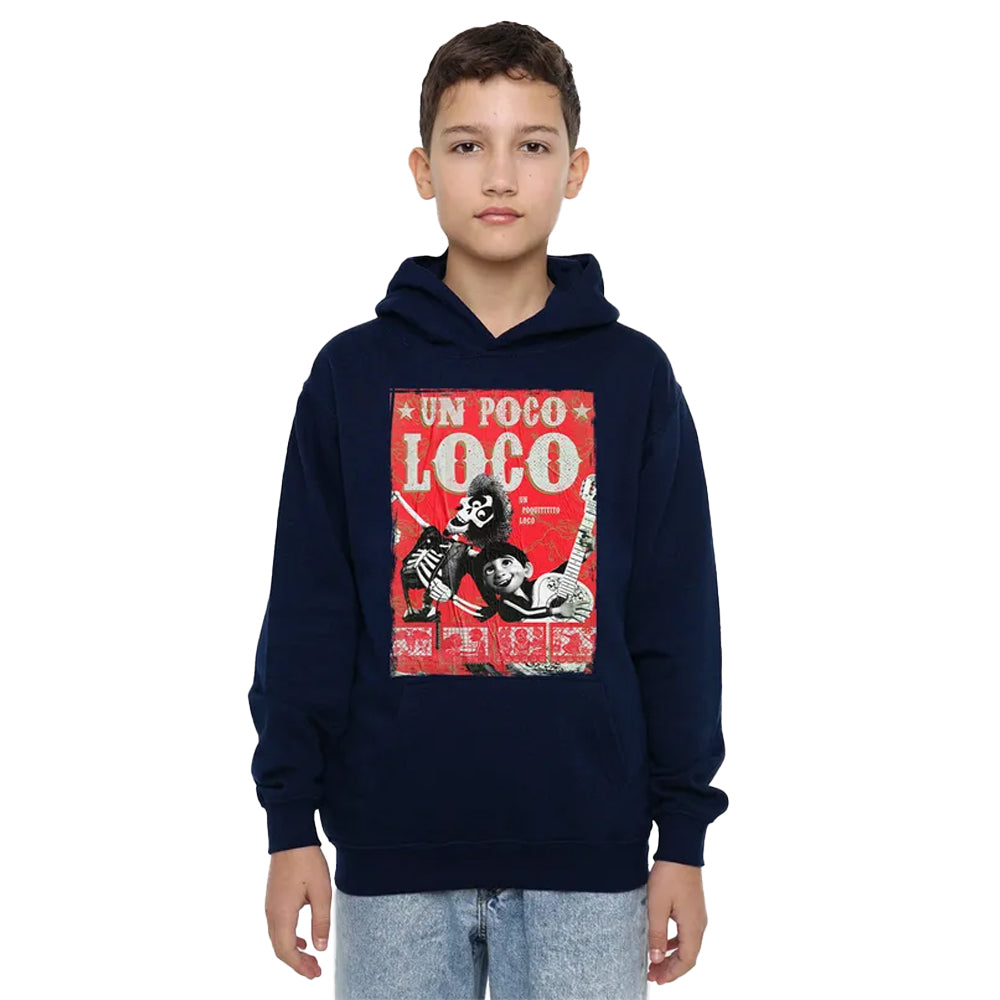 Navy - Lifestyle - Coco Childrens-Kids Un Poco Loco Miguel & Hector Poster Hoodie