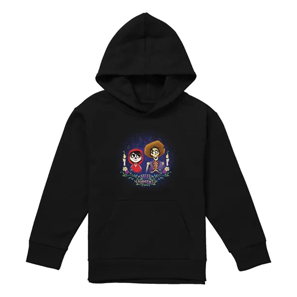 Black - Front - Coco Childrens-Kids Seize Your Moment Miguel & Hector Hoodie