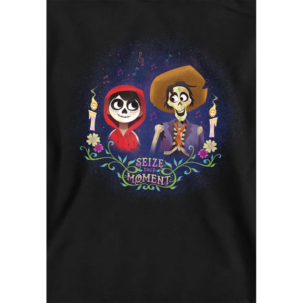 Black - Side - Coco Childrens-Kids Seize Your Moment Miguel & Hector Hoodie