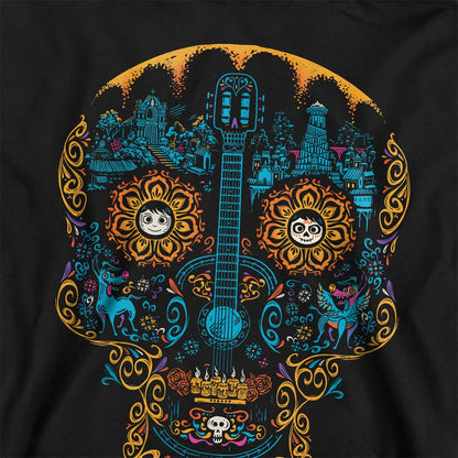 Black - Pack Shot - Coco Childrens-Kids Colorful Day Of The Dead Skull Miguel Dante Hoodie