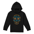 Black - Front - Coco Childrens-Kids Colorful Day Of The Dead Skull Miguel Dante Hoodie