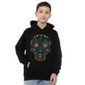 Black - Side - Coco Childrens-Kids Colorful Day Of The Dead Skull Miguel Dante Hoodie