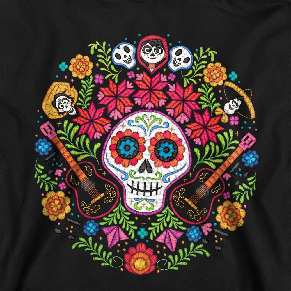 Black - Lifestyle - Coco Childrens-Kids Day Of The Dead Ernesto Miguel Hector Patch Hoodie