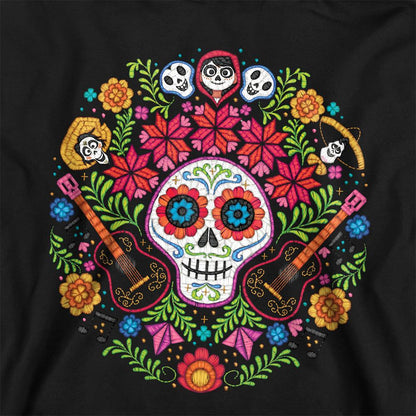 Black - Lifestyle - Coco Childrens-Kids Day Of The Dead Ernesto Miguel Hector Patch Hoodie