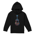 Black - Front - Coco Childrens-Kids Ernesto Miguel Hector Colourful Guitar Hoodie