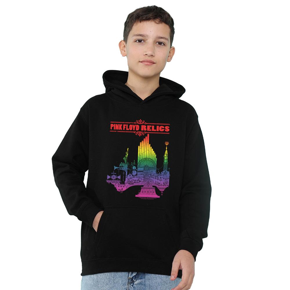 Athletic Heather - Side - Pink Floyd Childrens-Kids Bright Relics Heather Hoodie