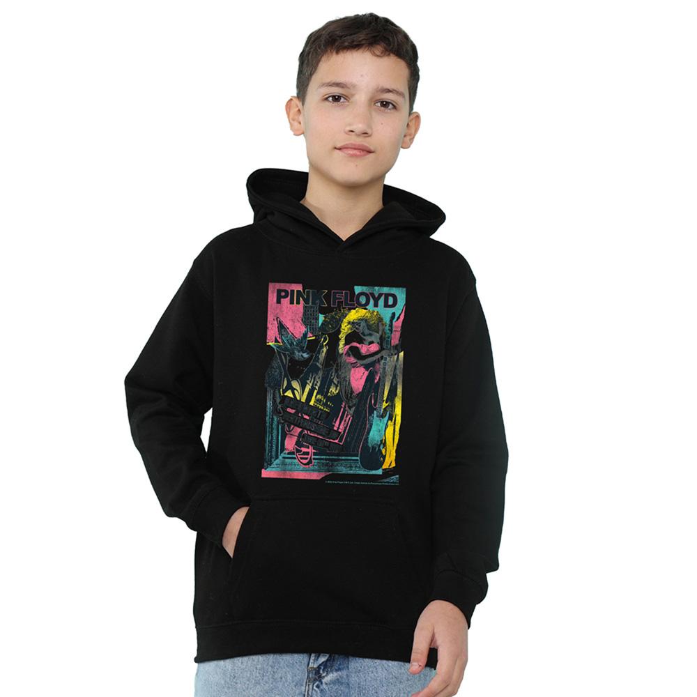 Athletic Heather - Side - Pink Floyd Childrens-Kids Knebworth Heather Hoodie
