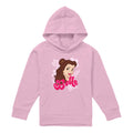 Light Pink - Front - Disney Princess Childrens-Kids Belle Face Hoodie